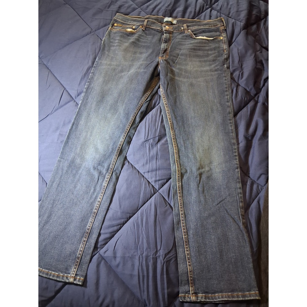 Lee Premium Select Classic Fit Straight Leg Jeans Mens 40x32 Medium Wash Blue